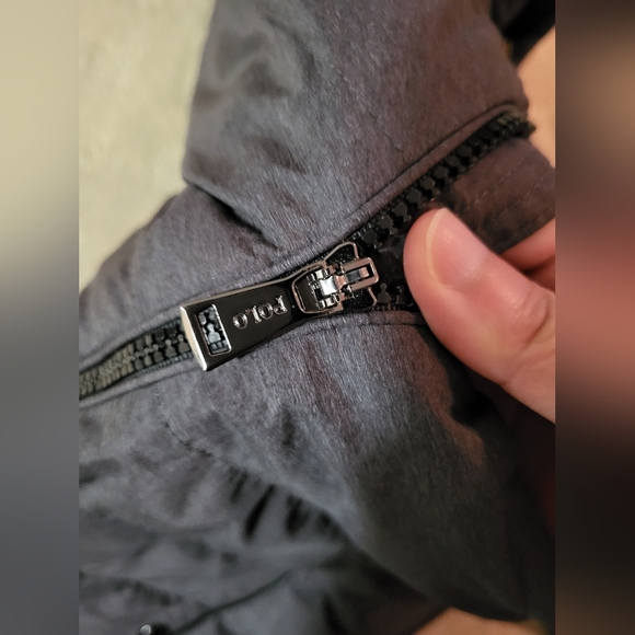 Polo Ralph Lauren Hybrid Quilted Down Puffer Bomber Jacket grey XL - Picture 4 of 6